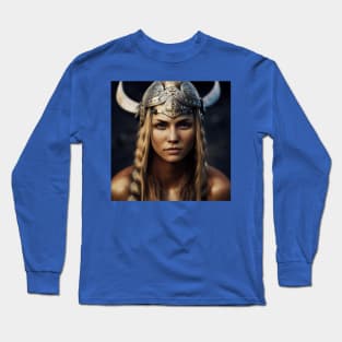 Viking Shield Maiden Long Sleeve T-Shirt